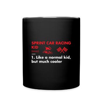 Sport Kid Définition Sprint Car Racing - Mug uni - noir - Devant