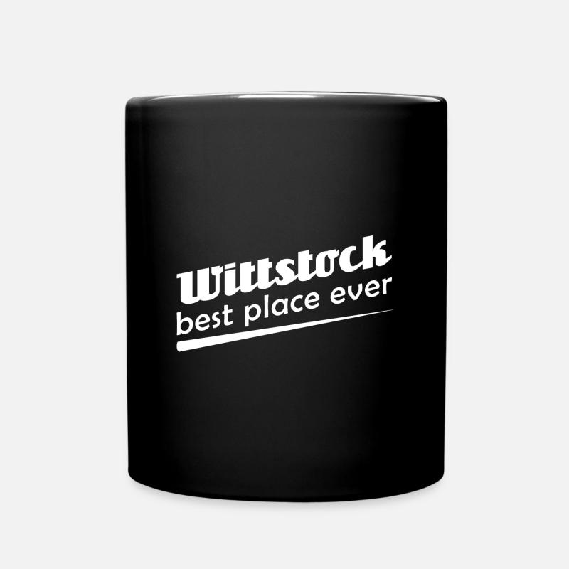 Wittstock - Stadt best place ever - Tasse einfarbig - Schwarz
