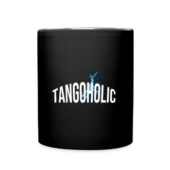 Tangoholic Tango Tanzen Kleid Tanzschuhe Tänzer - Tasse einfarbig - Schwarz - Vorne