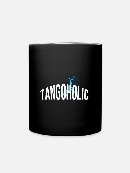 Tangoholic Tango Tanzen Kleid Tanzschuhe Tänzer - Tasse einfarbig - Schwarz