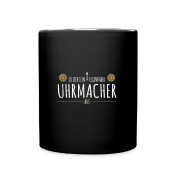 Legendärer Uhrmacher - Tasse einfarbig - Schwarz - Vorne