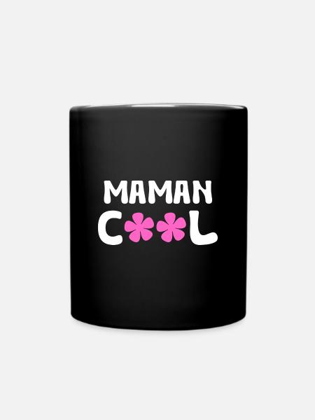 maman cool - Mug uni - noir