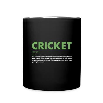 Sport Definition Cricket - Tasse einfarbig - Schwarz - Vorne