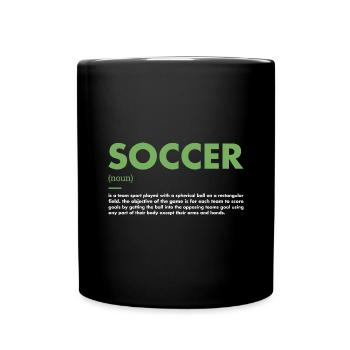 Sport Definition Soccer - Tasse einfarbig - Schwarz - Vorne