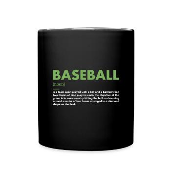 Sport Definition Baseball - Full Colour Mug - black - Front