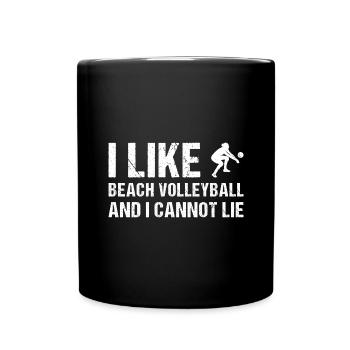 Le beach-volley et je ne mentis pas Le beach-volley - Mug uni - noir - Devant