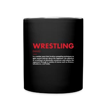Sport Definition Wrestling - Full Colour Mug - black - Front