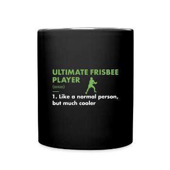 Sport Player Definition Ultimate Frisbee - Tasse einfarbig - Schwarz - Vorne