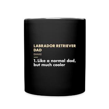 Labrador Retriever Dad Definition - Full Colour Mug - black - Front