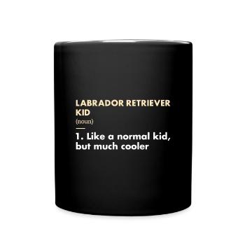 Labrador Retriever Kid Definition - Full Colour Mug - black - Front