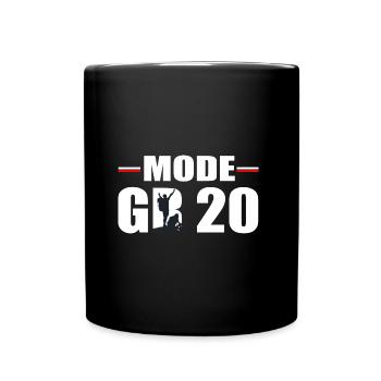 Hiking Mode GR 20 corsica hiking - Full Colour Mug - black - Front
