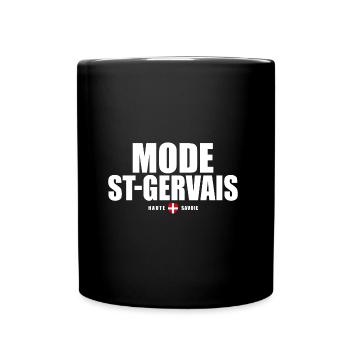 Mode ST Gervais Mont Blanc haute savoie alpes - Mug uni - noir - Devant