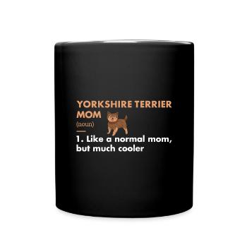 Yorkshire Terrier Maman Définition - Mug uni - noir - Devant