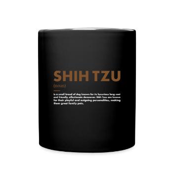Shih Tzu Définition - Mug uni - noir - Devant