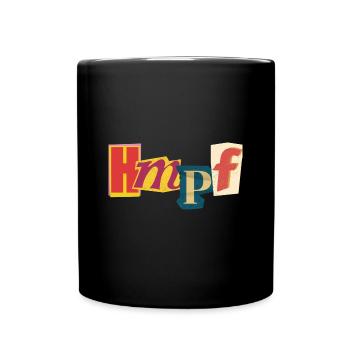 hmpf. - Tasse einfarbig - Schwarz - Vorne