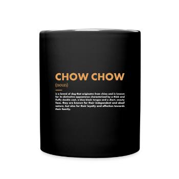 Chow Chow Définition - Mug uni - noir - Devant