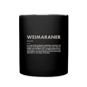 Définition du braque de Weimar - Mug uni - noir - Devant