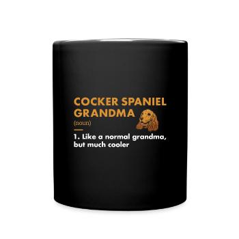 Chien Corgi Grand-mère Définition - Mug uni - noir - Devant