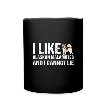 J’aime le Malamute d’Alaska et je ne peux pas mentir - Mug uni - noir - Devant
