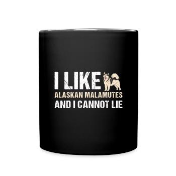 J’aime le Malamute d’Alaska et je ne peux pas mentir - Mug uni - noir - Devant