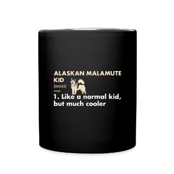 Alaskan Malamute Kid Definition - Full Colour Mug - black - Front