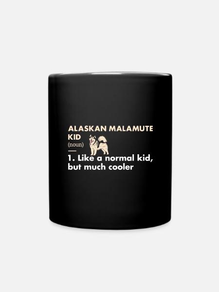 Définition de l’enfant Malamute d’Alaska - Mug uni - noir