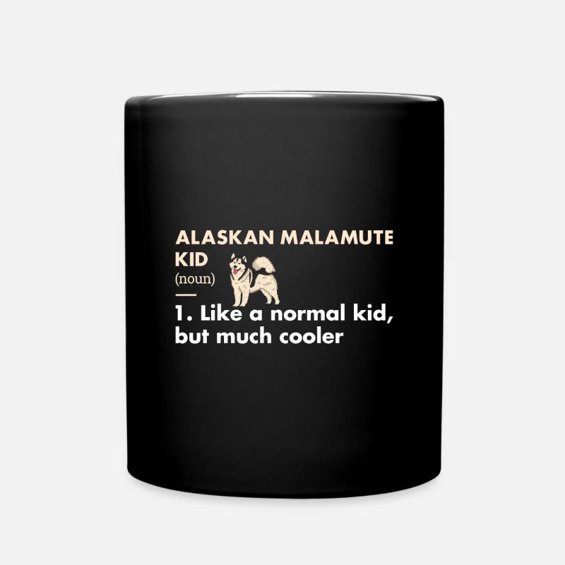 Définition de l’enfant Malamute d’Alaska - Mug uni - noir