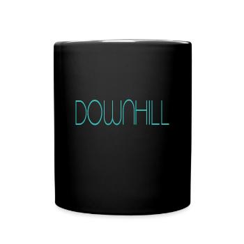 downhill - Tasse einfarbig - Schwarz - Vorne