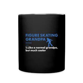 Sport Grandpa Figure Skating - Full Colour Mug - black - Front