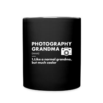 Photographe Grand-mère Définition Photographie - Mug uni - noir - Devant