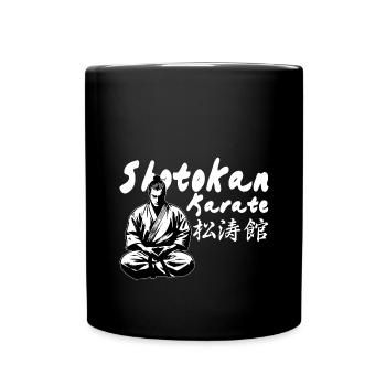Shotokan Karaté Kanji Kimono Dojo Arts martiaux - Mug uni - noir - Devant
