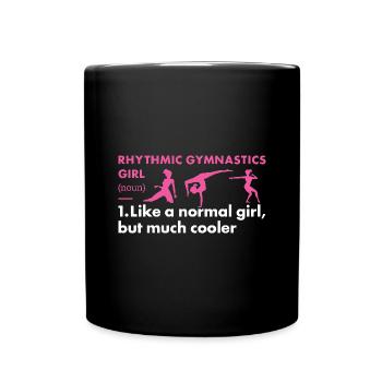 Gymnast Girl Definition Rhythmic Gymnastics - Tasse einfarbig - Schwarz - Vorne