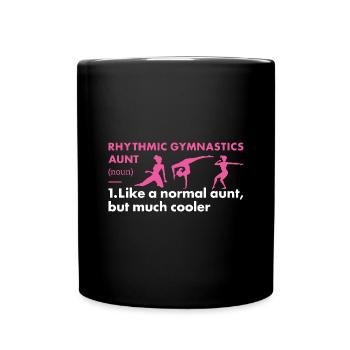 Gymnast Aunt Definition Rhythmic Gymnastics - Tasse einfarbig - Schwarz - Vorne