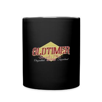 60. Geburtstag Oldtimer Jahrgang Originalteile - Tasse einfarbig - Schwarz - Vorne