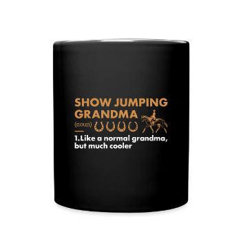 Jumper Mamie Définition Saut d’obstacles - Mug uni - noir - Devant