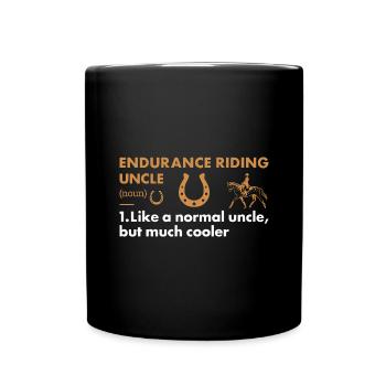 Rider Uncle Definition Endurance Riding - Tasse einfarbig - Schwarz - Vorne