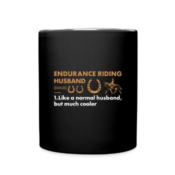 Rider Husband Definition Endurance Riding - Tasse einfarbig - Schwarz - Vorne