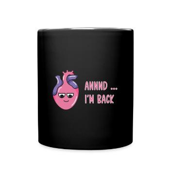 Heart Attack Heart Surgery Surgery Hospital - Full Colour Mug - black - Front