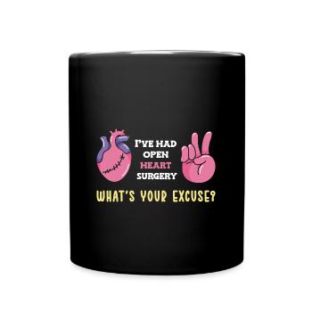 Heart Attack Heart Surgery Surgery Hospital - Full Colour Mug - black - Front
