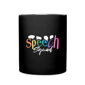 Logopäde Sprachtherapie Sprachtherapeut - Tasse einfarbig - Schwarz - Vorne