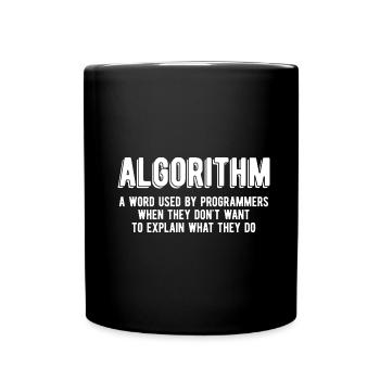 Programmierer Coder Software Entwickler - Tasse einfarbig - Schwarz - Vorne