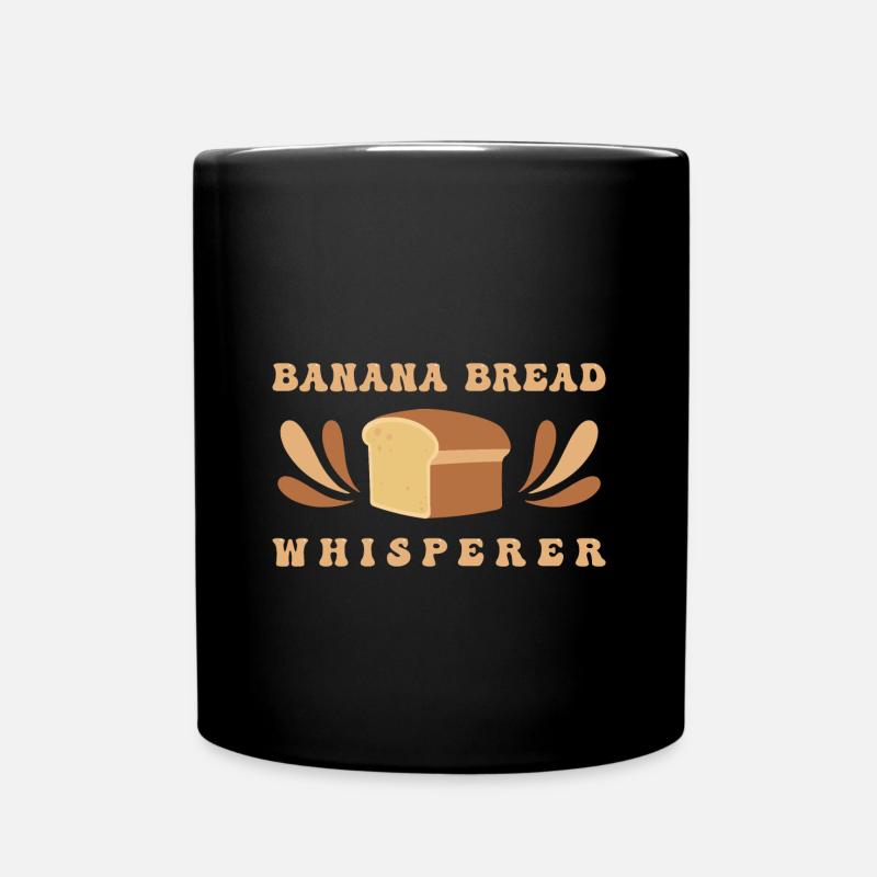 Brot backen Brotbäcker Backen Sauerteig - Tasse einfarbig - Schwarz