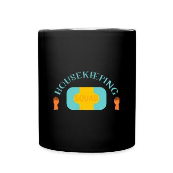 Femme de ménage Ménage - Mug uni - noir - Devant