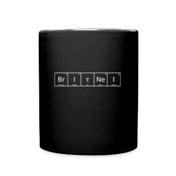 Britnei Name Vorname Chemie Periodensystem Element - Tasse einfarbig - Schwarz - Vorne