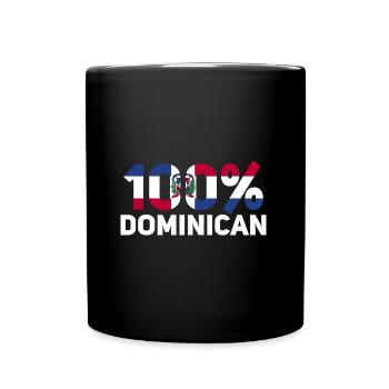 Dominikanische Republik - Tasse einfarbig - Schwarz - Vorne