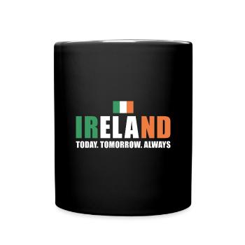Ireland Today Tomorrow Always Ireland Rugby - Full Colour Mug - black - Front