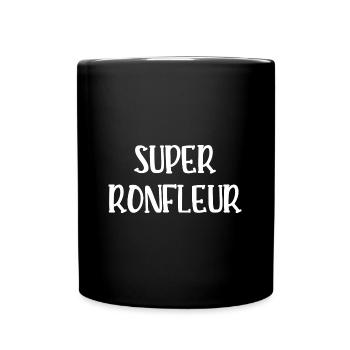 super ronfleur - Mug uni - noir - Devant