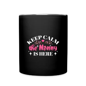 Nanny Babysitter Childminder - Full Colour Mug - black - Front
