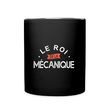 roi de la Mécanique humour garage mécanisien - Mug uni - noir - Devant