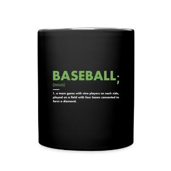Sports Definition Baseball - Full Colour Mug - black - Front